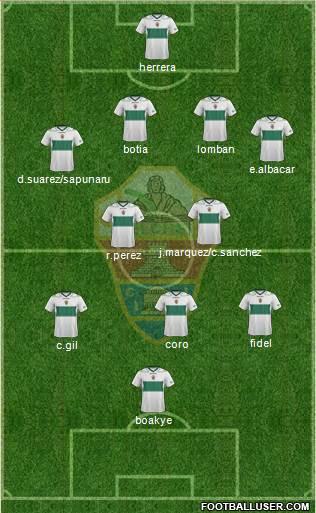 Elche C.F., S.A.D. Formation 2013