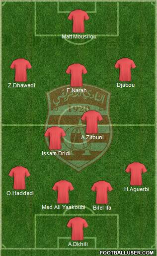 Club Africain Tunis Formation 2013