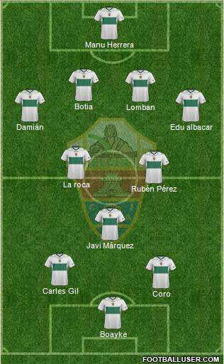 Elche C.F., S.A.D. Formation 2013