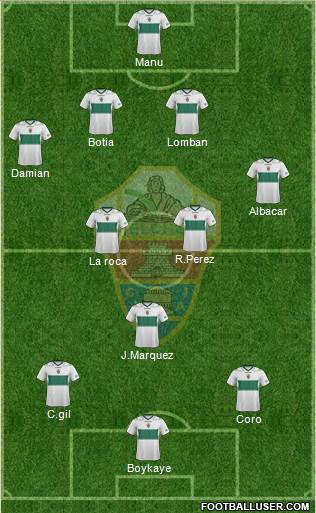 Elche C.F., S.A.D. Formation 2013