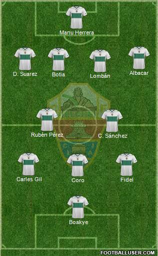 Elche C.F., S.A.D. Formation 2013