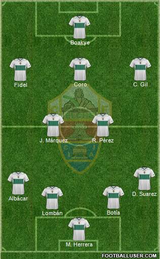 Elche C.F., S.A.D. Formation 2013