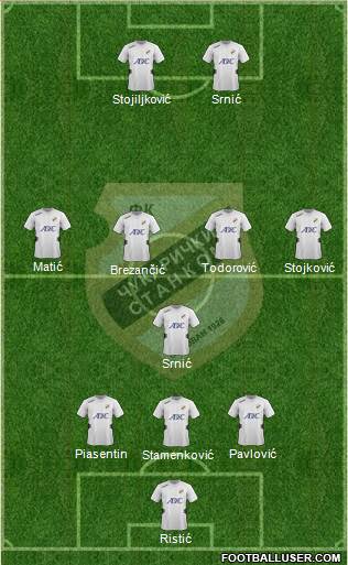 FK Cukaricki Stankom Beograd Formation 2013