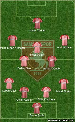 Samsunspor Formation 2013