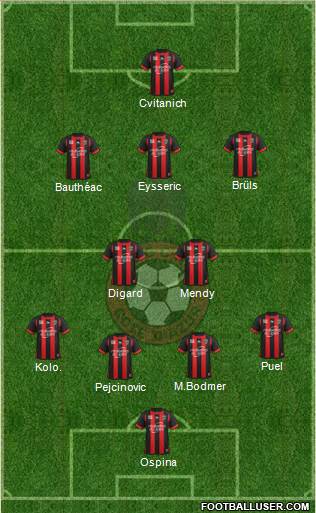 OGC Nice Côte d'Azur Formation 2013