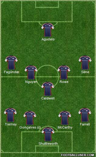 New England Revolution Formation 2013