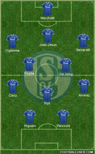 FC Schalke 04 Formation 2013