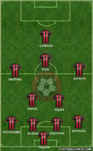 OGC Nice Côte d'Azur Formation 2013