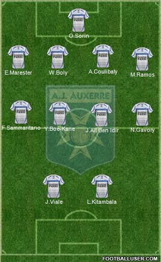 A.J. Auxerre Formation 2013