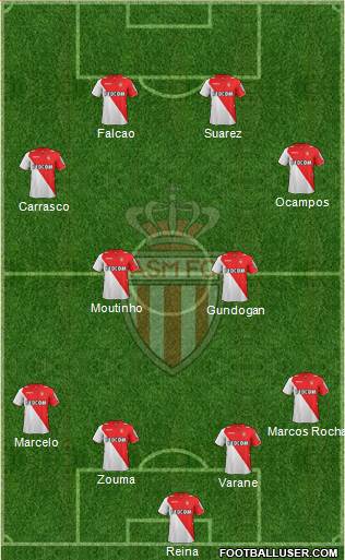 AS Monaco FC Formation 2013