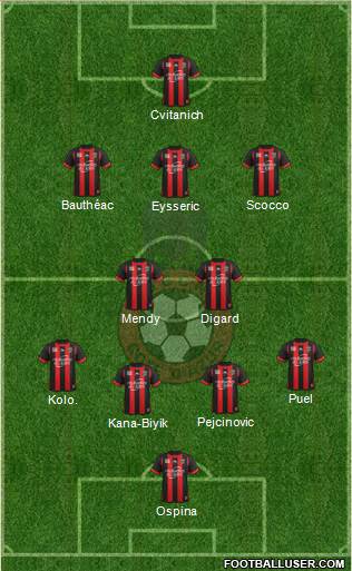 OGC Nice Côte d'Azur Formation 2013