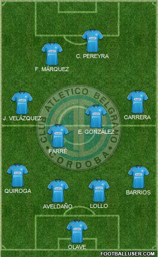 Belgrano de Córdoba Formation 2013