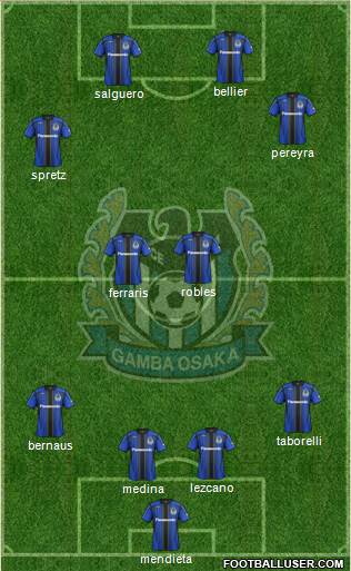 Gamba Osaka Formation 2013