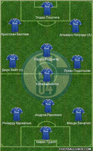 FC Schalke 04 Formation 2013