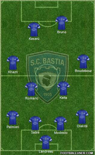 Sporting Club Bastia Formation 2013