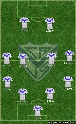 Vélez Sarsfield Formation 2013