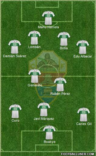 Elche C.F., S.A.D. Formation 2013