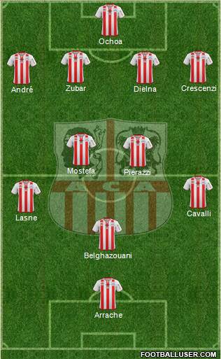 Athletic Club Ajaccien Football Formation 2013