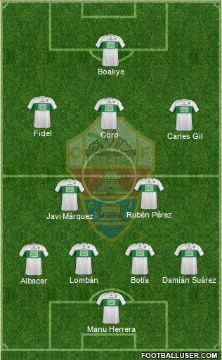 Elche C.F., S.A.D. Formation 2013