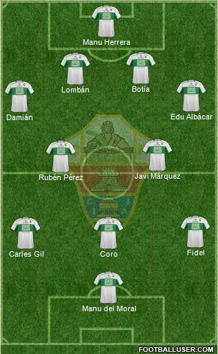 Elche C.F., S.A.D. Formation 2013