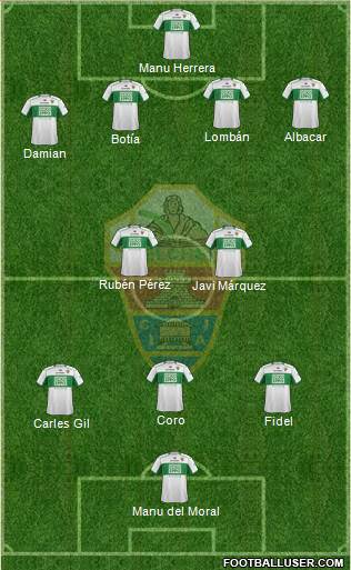 Elche C.F., S.A.D. Formation 2013