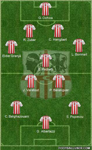 Athletic Club Ajaccien Football Formation 2013