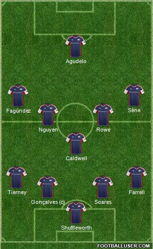 New England Revolution Formation 2013