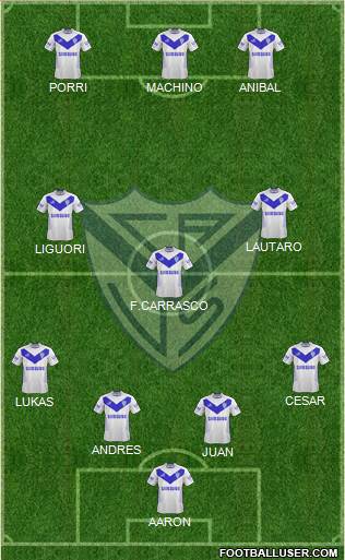 Vélez Sarsfield Formation 2013