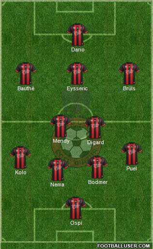 OGC Nice Côte d'Azur Formation 2013