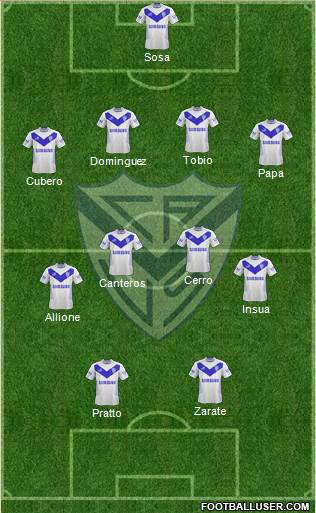 Vélez Sarsfield Formation 2013