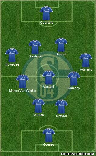 FC Schalke 04 Formation 2013