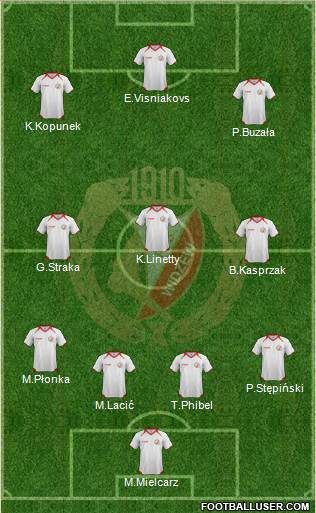 Widzew Lodz Formation 2013