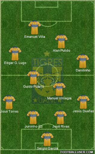 Club Universitario de Nuevo León Formation 2013