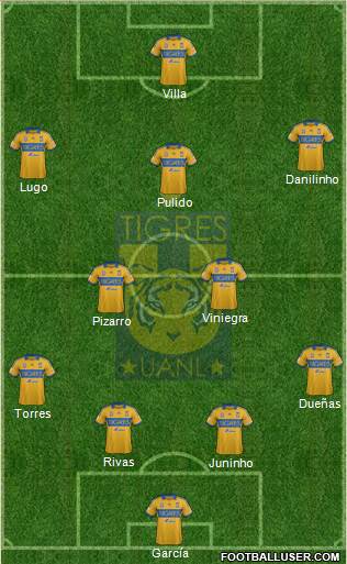 Club Universitario de Nuevo León Formation 2013