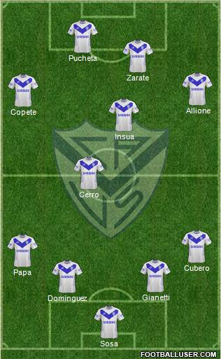 Vélez Sarsfield Formation 2013