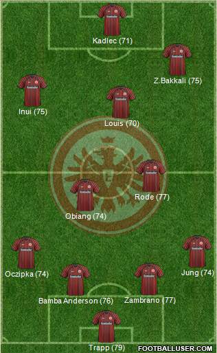 Eintracht Frankfurt Formation 2013