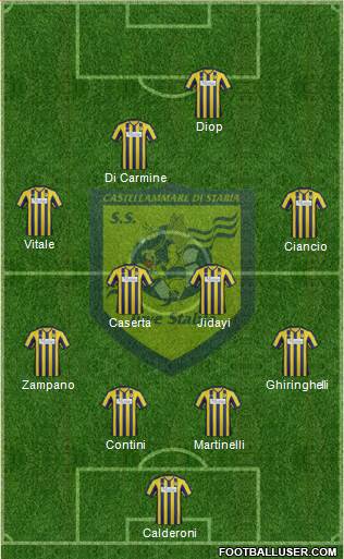 Juve Stabia Formation 2013