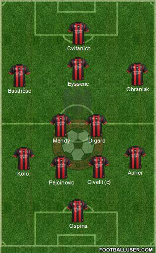 OGC Nice Côte d'Azur Formation 2013