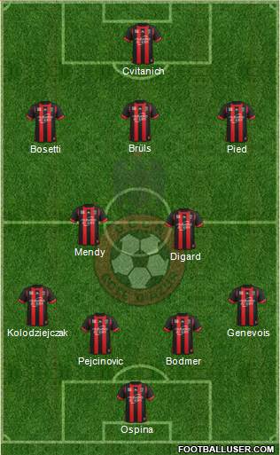 OGC Nice Côte d'Azur Formation 2013