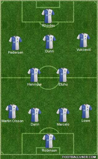 Blackburn Rovers Formation 2013