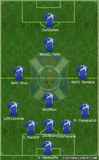 C.D. Tenerife S.A.D. Formation 2013