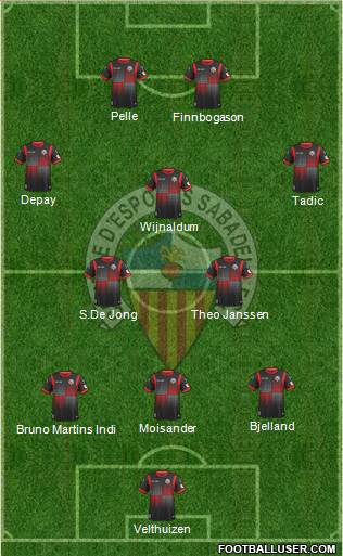 C.E. Sabadell Formation 2013