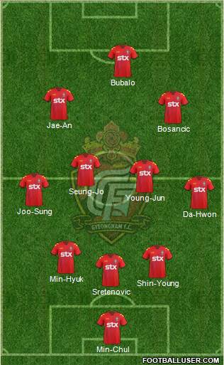 Gyeongnam FC Formation 2013