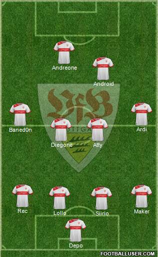 VfB Stuttgart Formation 2013