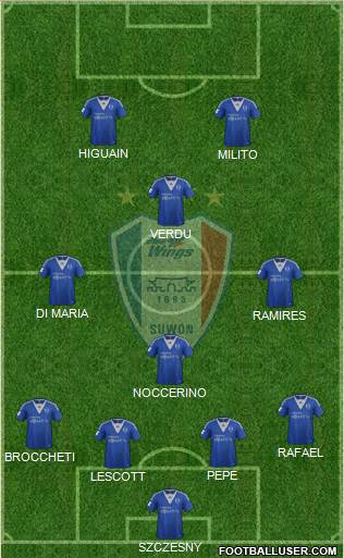 Suwon Samsung Blue Wings Formation 2013