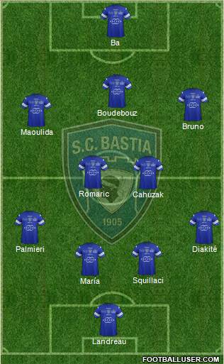 Sporting Club Bastia Formation 2013