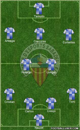 C.E. Sabadell Formation 2013