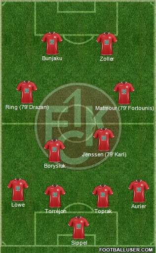 1.FC Kaiserslautern Formation 2013