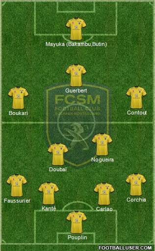 FC Sochaux-Montbéliard Formation 2013