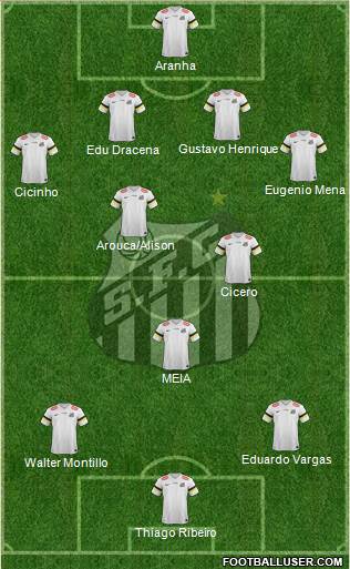 Santos FC Formation 2013